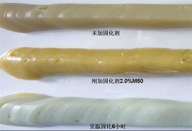 Neobond ®VE 6100-W-1固化指示：結構膠顏色變化