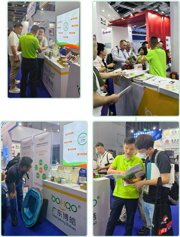 展臺前觀眾認真聆聽著公司專業人員的講解,并對展品產生了濃厚的興趣。