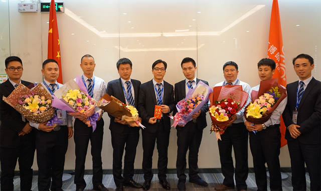 “業(yè)務(wù)團隊PK優(yōu)勝獎:--事業(yè)一部的銷售精英們!